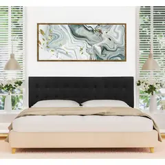 VILLA HOGAR - Cabecera cube King negro -