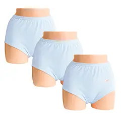 SWEET COTTON - Pack x3 Trusa Clásica Celeste