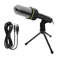 GENERICO - Micrófono De Condensador Para Podcast Y YouTube con Mini Trípode para PC