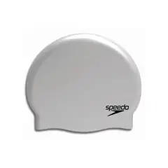 SPEEDO - Gorro de Natacion Plain Moulded Plateado