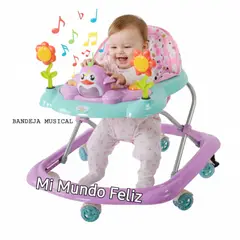 BABY HAPPY - Andador de Bebe Musical Rosadito Pinguinita Princess