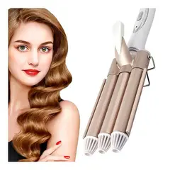 GENERICO - Rizadora Profesional Ondulador para Cabello 3 Cabezales Barriles
