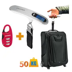 TRUPER - Balanza digital para maleta balanza de mano candado de combinación