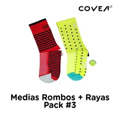 COVER - Pack 2 Medias - Rombos y Rayas