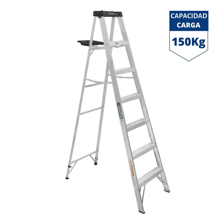 Escalera tijera 6 peldaños 150 Kg