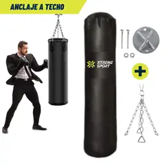 XTREME SPORT - Saco de Boxeo con Cadena y Anclaje de Techo Talla 100 cm.