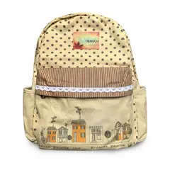 MUNAIQUI - Mochila modelo Nostalgia color beige de lona algodonada