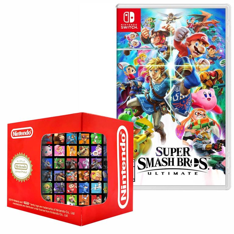 Super smash bros ultimate switch y Taza
