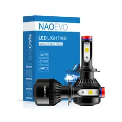 NAOEVO - Focos LED Serie K1 Base H7 8000LM