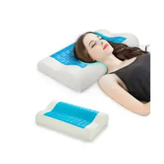 GENERICO - Almohada Con Gel Memory Ortopédica Viscoelástica Curvatura Sin Funda