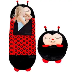 MINARI - Bolsa Saco de Dormir Almohada 2 en 1 para Niños Mariquita 73V