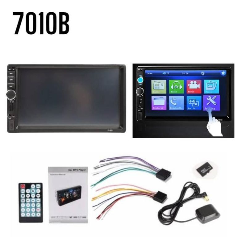 Radio Estéreo Bluetooth MP5 7 '' Táctil Auto Video Audio + Control