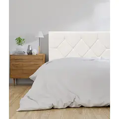 VILLA HOGAR - Cabecera Rombo 1.5 plazas blanco - Villa Hogar.