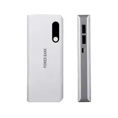 GENERICO - Power bank - cargador portátil 10500 mah - blanco.