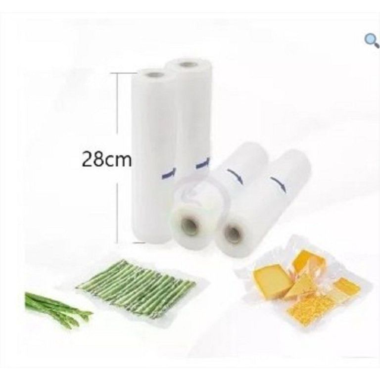 Rollo de bolsas al vacio gofradas de 28cm x 10 metros de largo