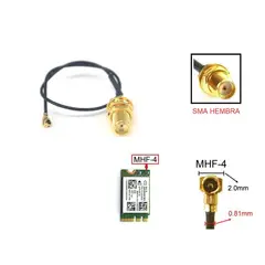 GENERICO - CABLE PIGTAIL MHF4 SMA HEMBRA 17CM