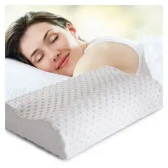 GENERICO - Almohada Antiacaros Cervical Ortopédica Viscoelástica Funda