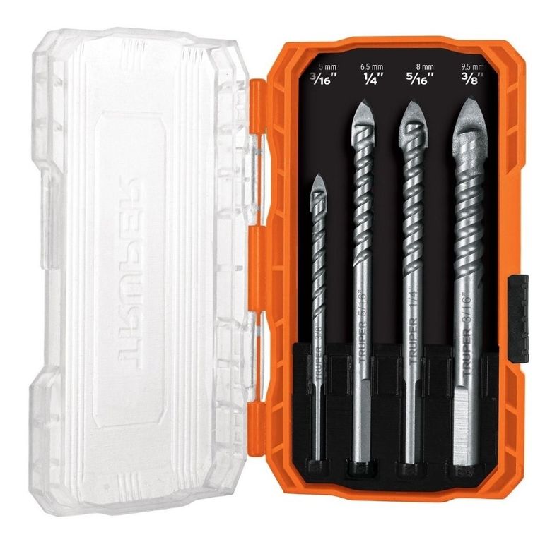 Juego de 4 brocas para vidrio y mayolica Expert