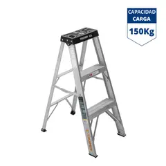 TRUPER - Escalera tijera 2 peldaños 150 Kg,