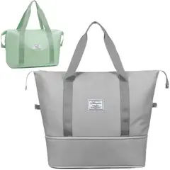 GENERICO - Bolso de viaje cartera expandible impermeable claros