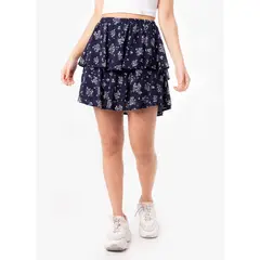 SQUEEZE - Falda Mini Shor Popelina Deyki Mujer