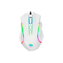 REDRAGON - Mouse GRIFFIN M607W White RGB 7200 DPI 7 Botones USB