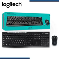 LOGITECH - Kit Teclado y Mouse Inalámbrico Mk270