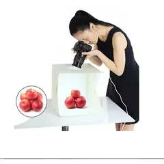 OEM - Caja de luz para Fotografía Fotoestudio con 2 barras LED 22cm Puluz