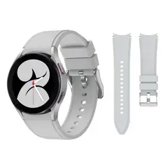 GENERICO - Correa Silicona 1 para Samsung Galaxy Watch 4 / 4 Classic - Plomo