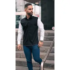 BONAPARTE - Camisa Manga Larga Caballero Algodón