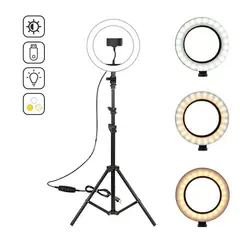 GENERICO - Aro Anillo Luz Led 26cm + Tripode 2.10 mt para Tik Tok