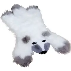ELMEJORPRECIO - Alfombra Para Dormitorio De 90cm x 60cm Modelo Oso Blanco Con Gris