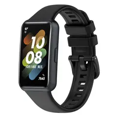 GENERICO - Correa Silicona para HUAWEI BAND 7 - Negro