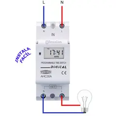 GENERICO - Interruptor Horario Digital Timer Semanal temporizador Programable
