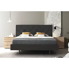 VILLA HOGAR - Cabecera Rombo Queen negro -