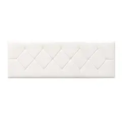 VILLA HOGAR - Cabecera Rombo Queen blanco -