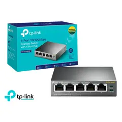 TP LINK - Switch Poe Tp-Link TL-Sf1005P 5 Puertos 10-100 Mbps Conector Poe