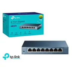 TP LINK - Switch Tp-Link TL-Sg108 8 Puertos De 10-100-1000Mbps
