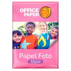 OFFICE PAPER - Papel Fotográfico Mate 180g por 20 Hojas A4