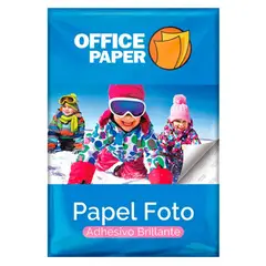 OFFICE PAPER - Papel Foto Adhesivo Brillante 120g 20 Hojas A4