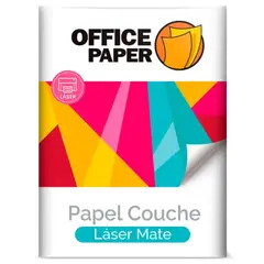OFFICE PAPER - Papel Couche Láser Mate 150g por 30 Hojas A4