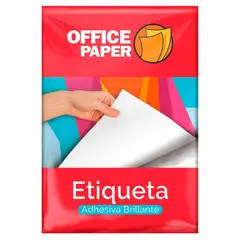 OFFICE PAPER - Etiqueta Brillante 180g por 25 Hojas A4
