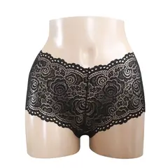 Peter Pan - Bóxer Encaje Elasticado Negro