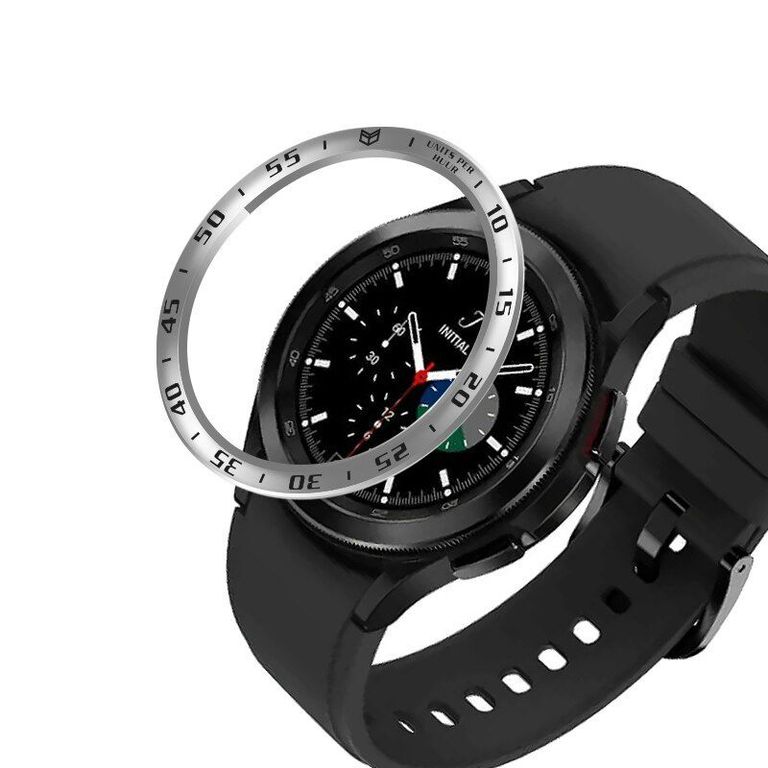 Bisel de Acero para Samsung Galaxy Watch 4 Classic de 46mm - Plata