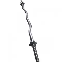 HOLGU - Barra Z De 120m Acero Cromada Seguros Pesas