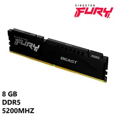KINGSTON - Memoria RAM FURY Beast 8GB DDR5 5200MHz CL40 KF552C40BB-8