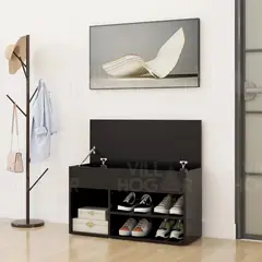 VILLA HOGAR - Zapatera baúl Jennie negro