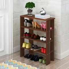 VILLA HOGAR - Zapatera turco wengue - capacidad 12 pares de zapatos