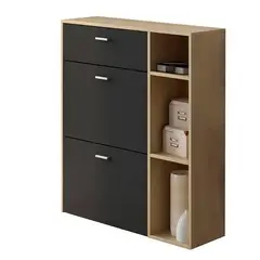 VILLA HOGAR - Zapatera Arianna negro -