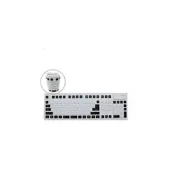 GENERICO - Teclado flexible impermeable usb st-2026 - blanco con negro